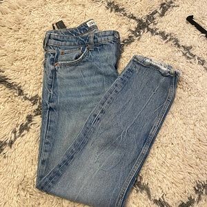 ZARA high waisted slim jeans